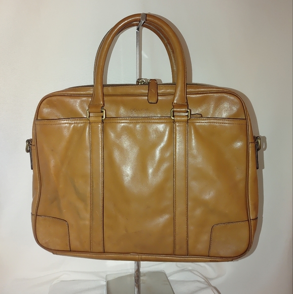 Coach Other - Coach 70901 Slim Briefcase Tote Brown Cognac Leather Bag Bleeker Style Neutral